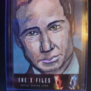 X Files Sketch Card By Rees Finlay